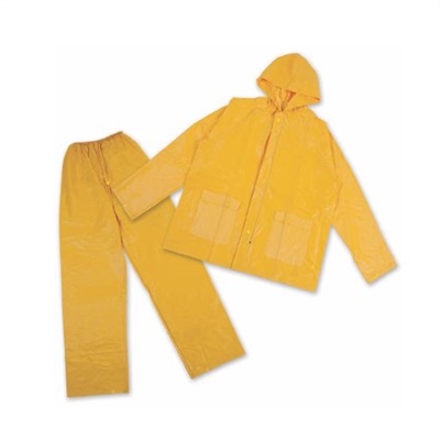 Rainsuit-Yellow-PVC-With-Hood-2-Piece